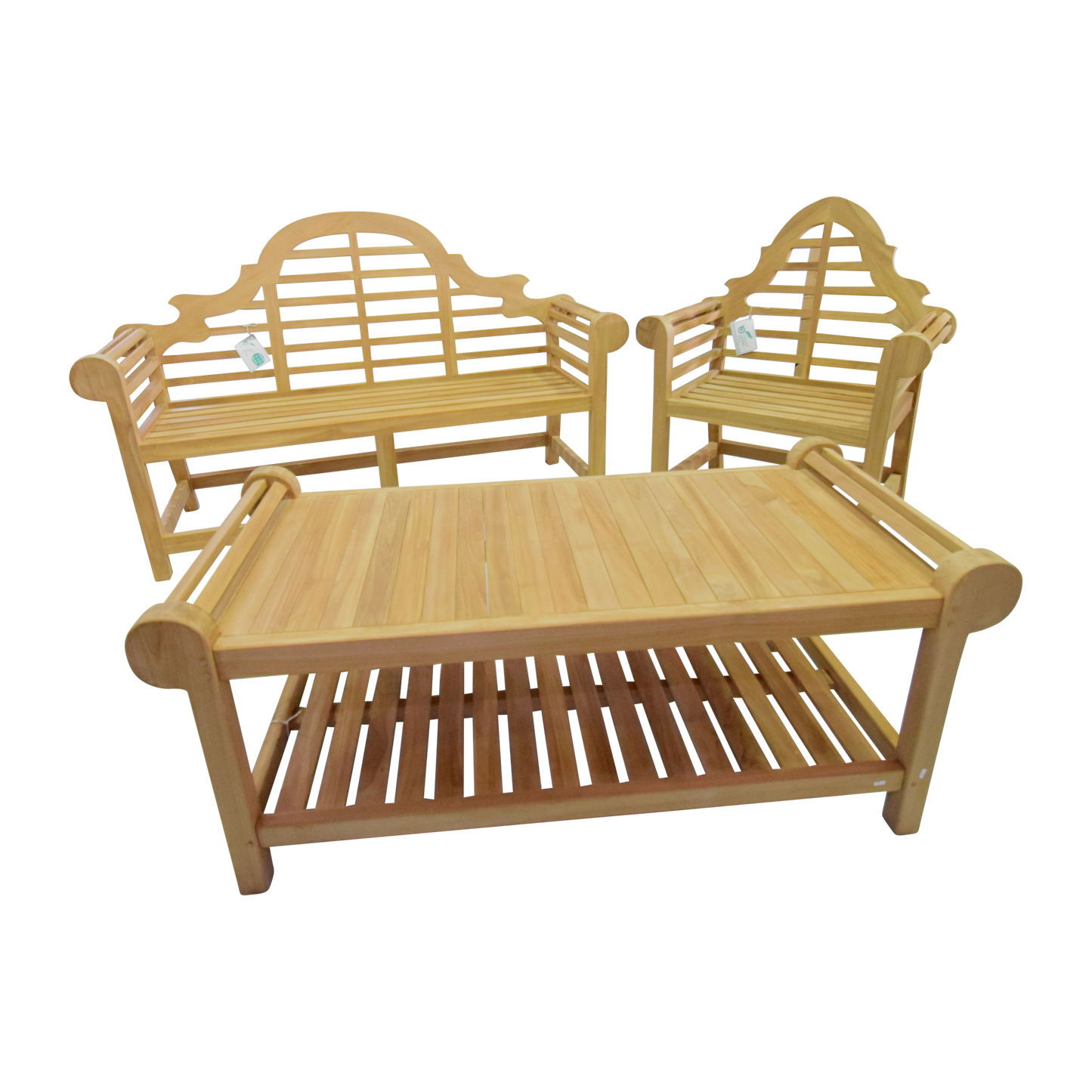 Classic Lutyens Marlborough Teak Bench