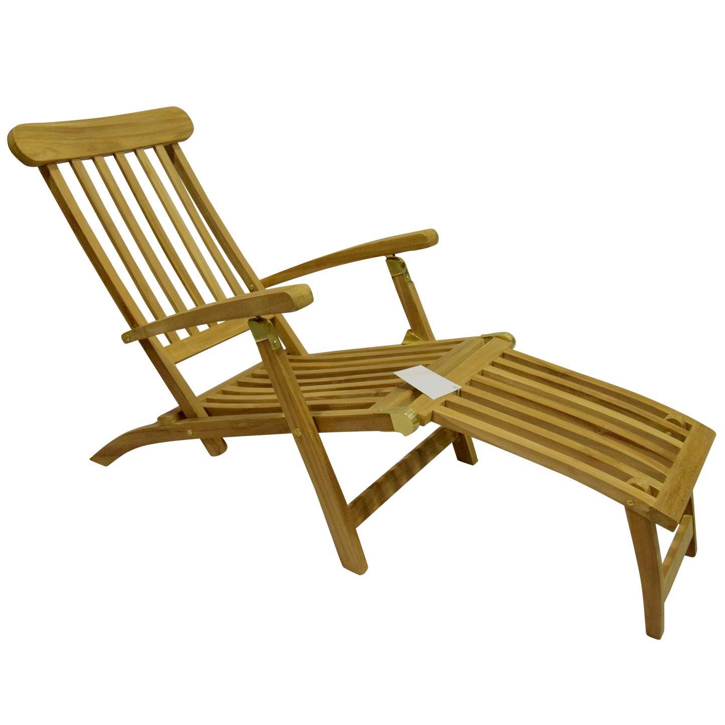 Deluxe Teak Steamer Sun Lounger with Leg Lift