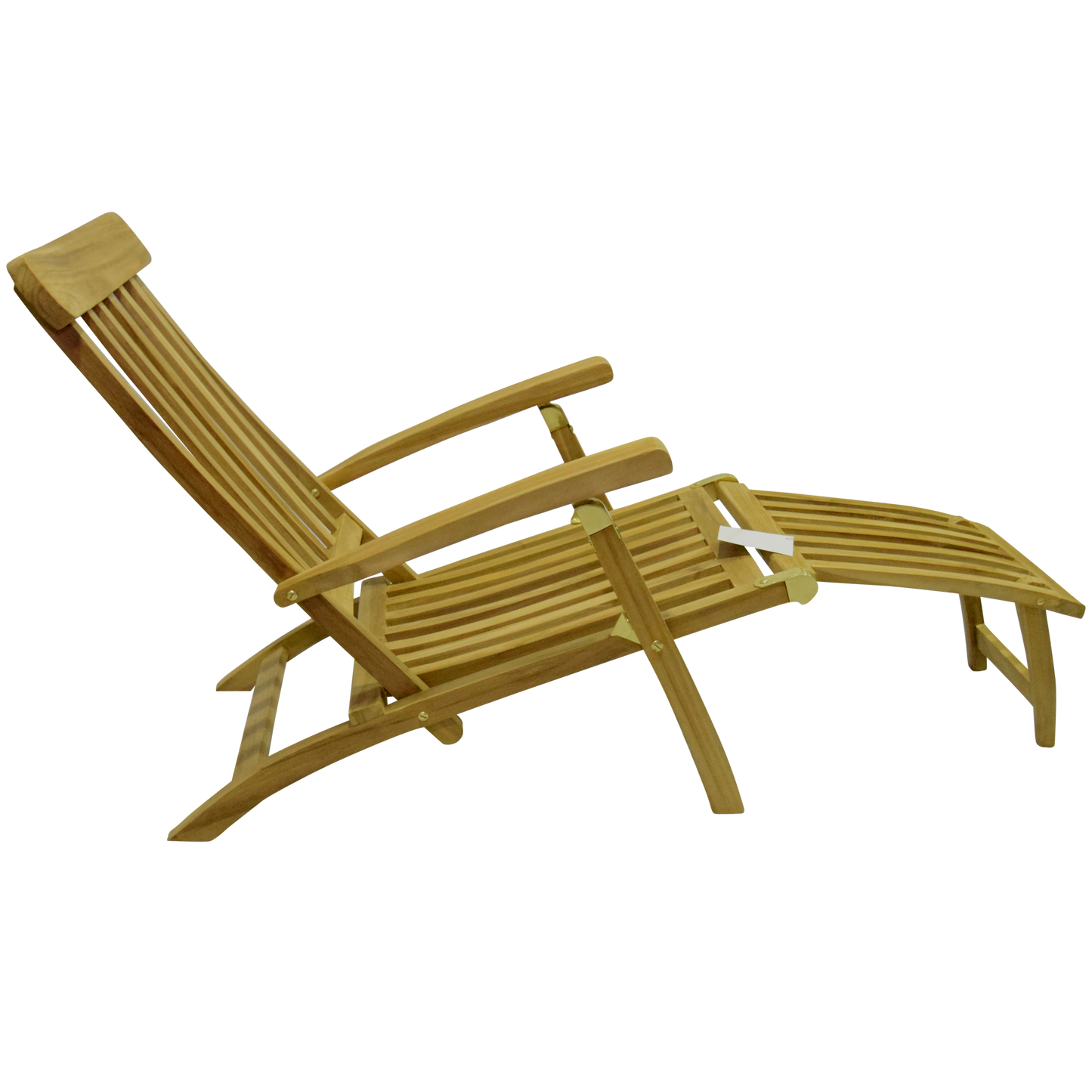 Deluxe Teak Steamer Sun Lounger with Leg Lift