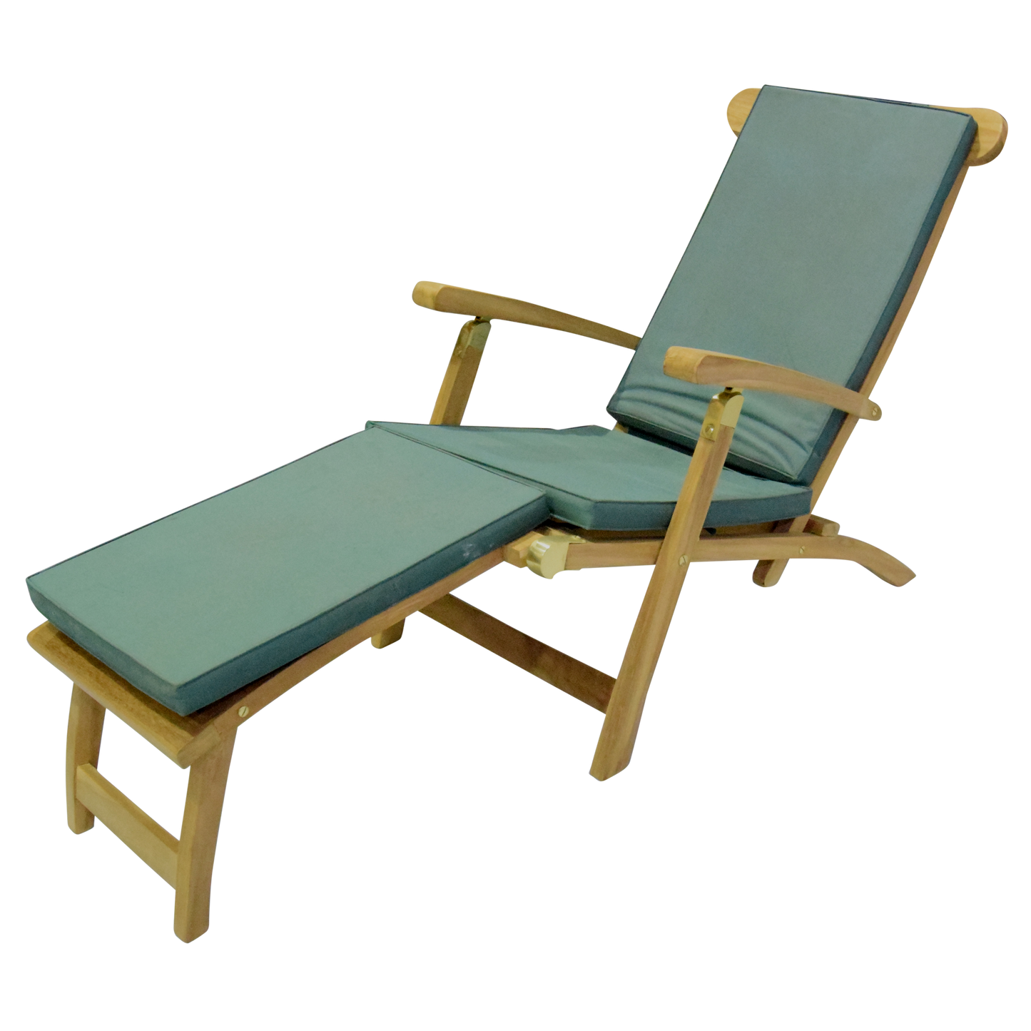 Deluxe Teak Steamer Sun Lounger with Leg Lift