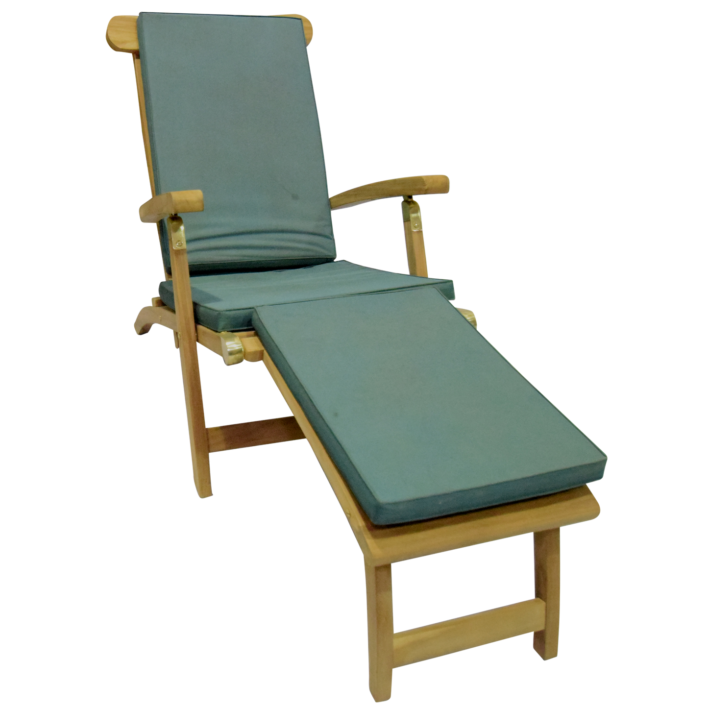 Deluxe Teak Steamer Sun Lounger with Leg Lift