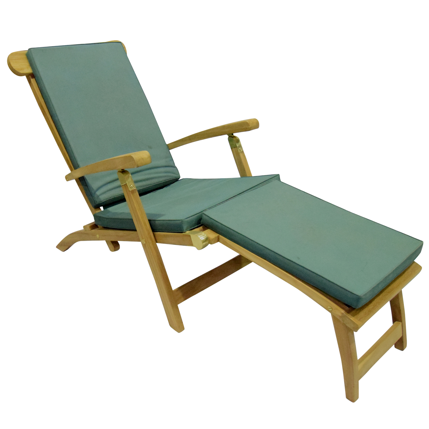 Deluxe Teak Steamer Sun Lounger with Leg Lift