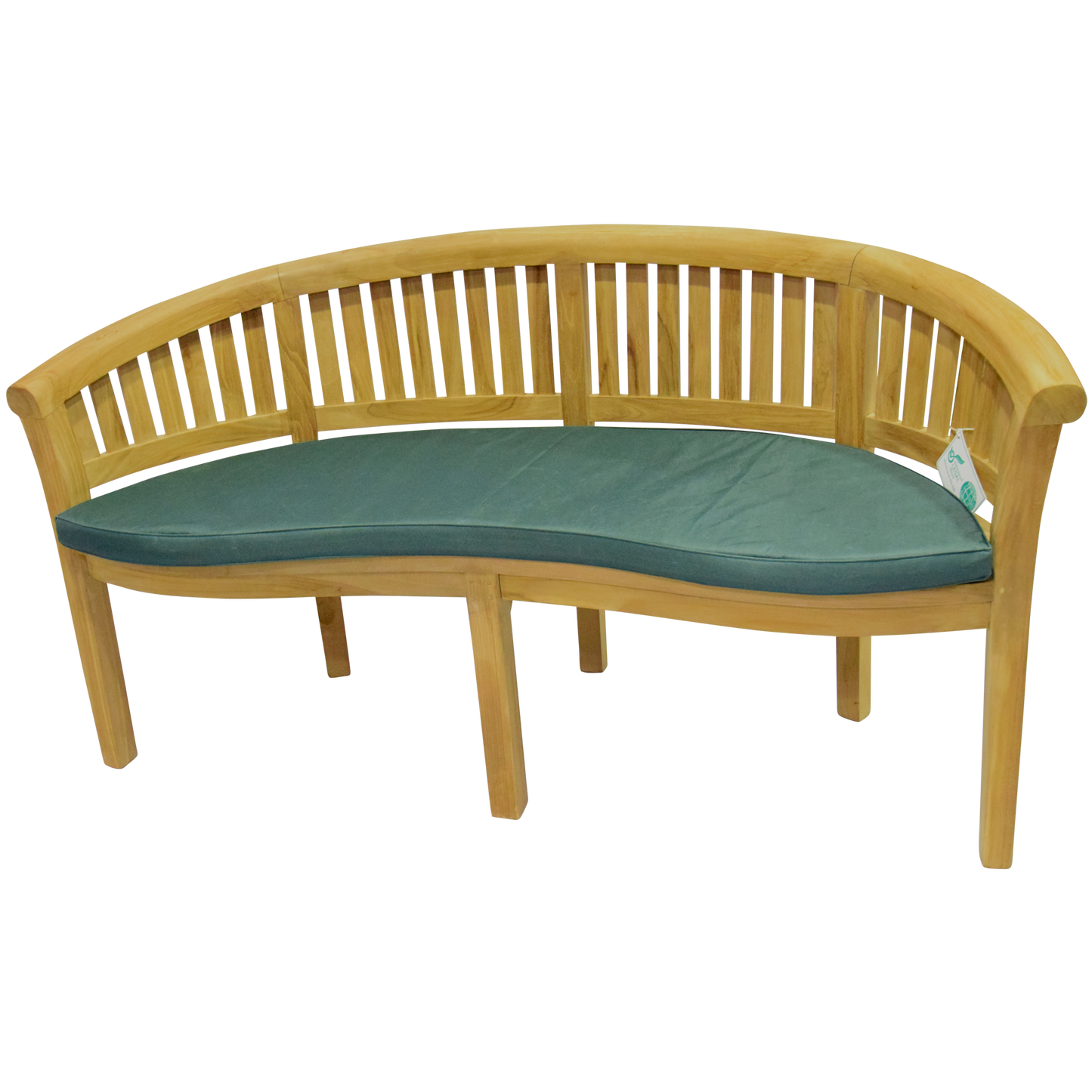 Luxury Refined Teak Banana Bench