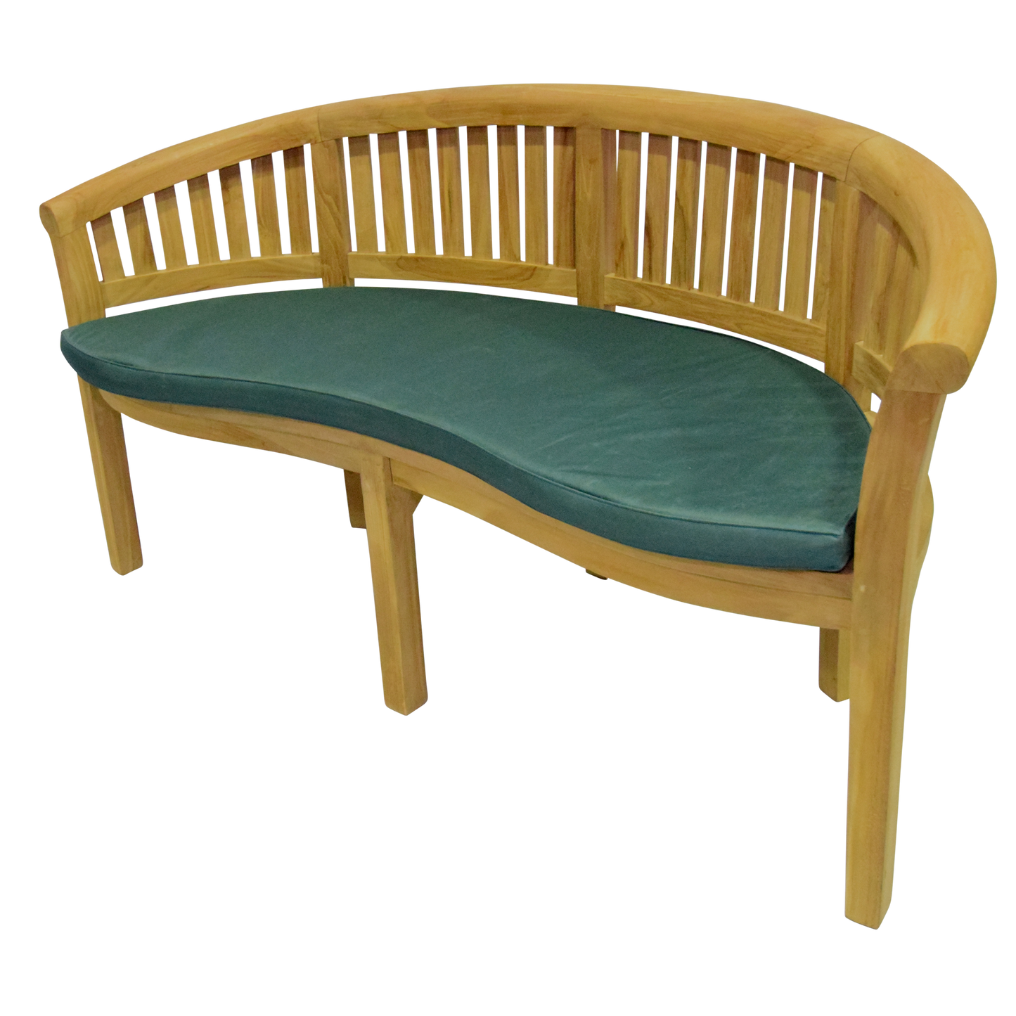 Luxury Refined Teak Banana Bench