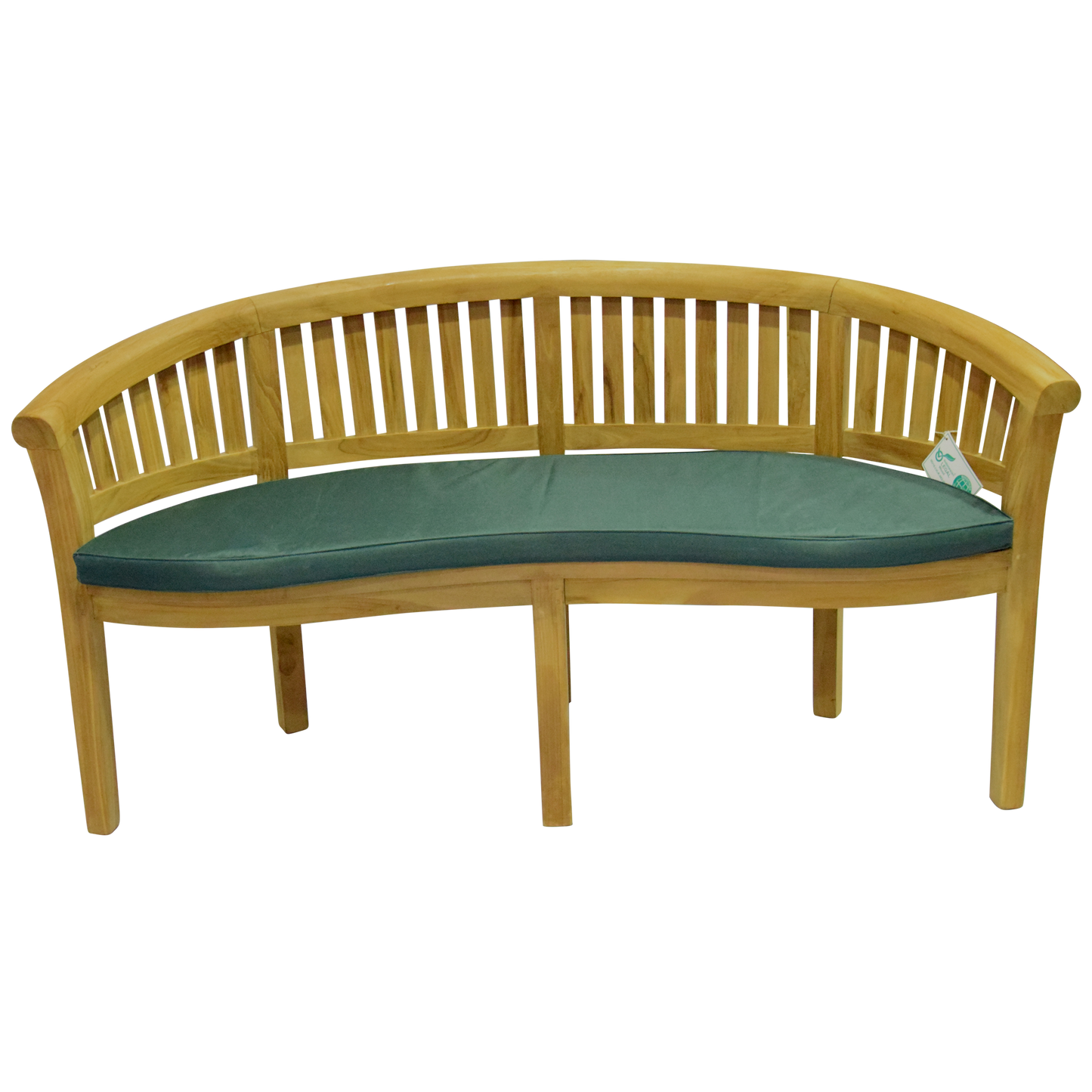 Luxury Refined Teak Banana Bench