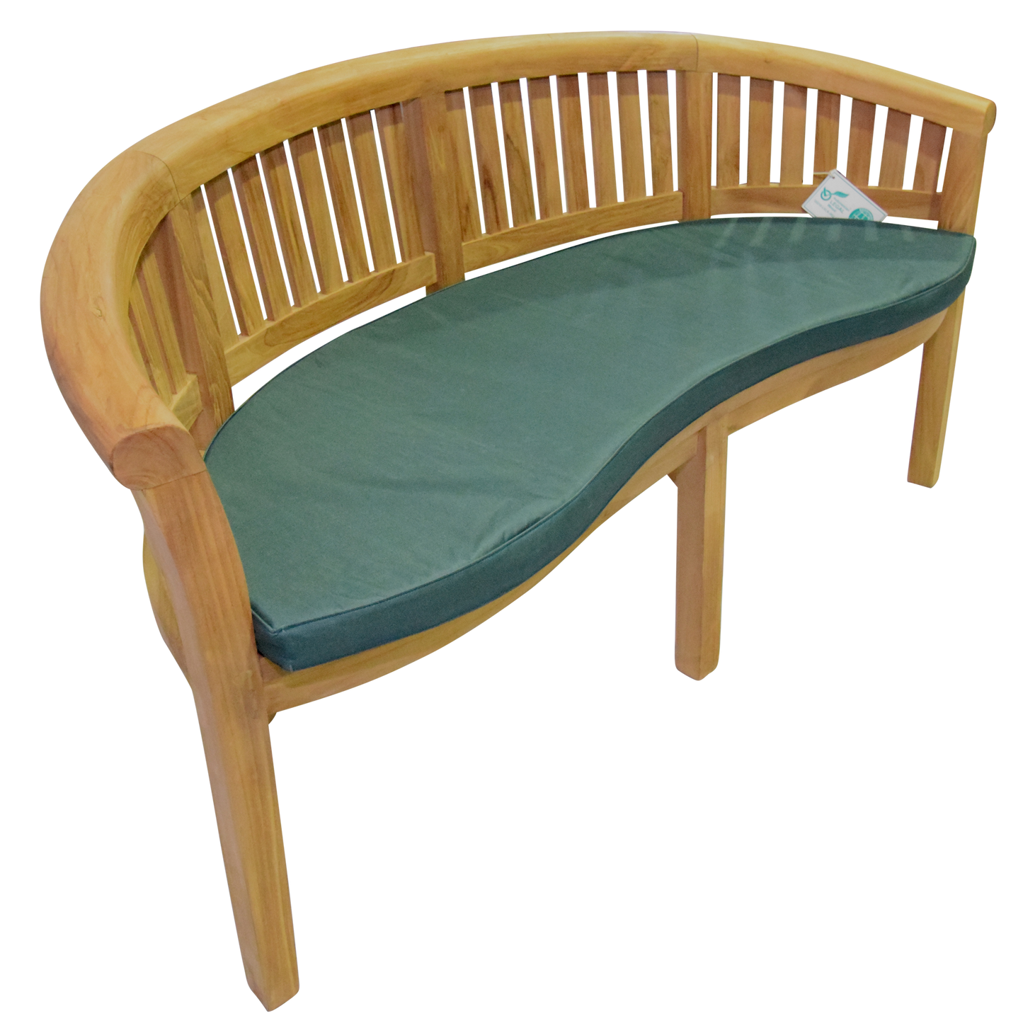 Luxury Refined Teak Banana Bench