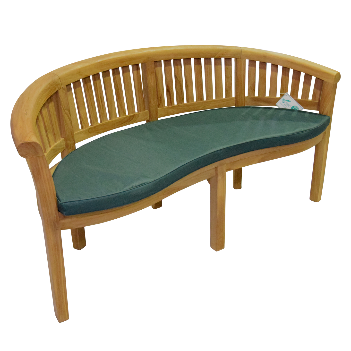 Luxury Refined Teak Banana Bench