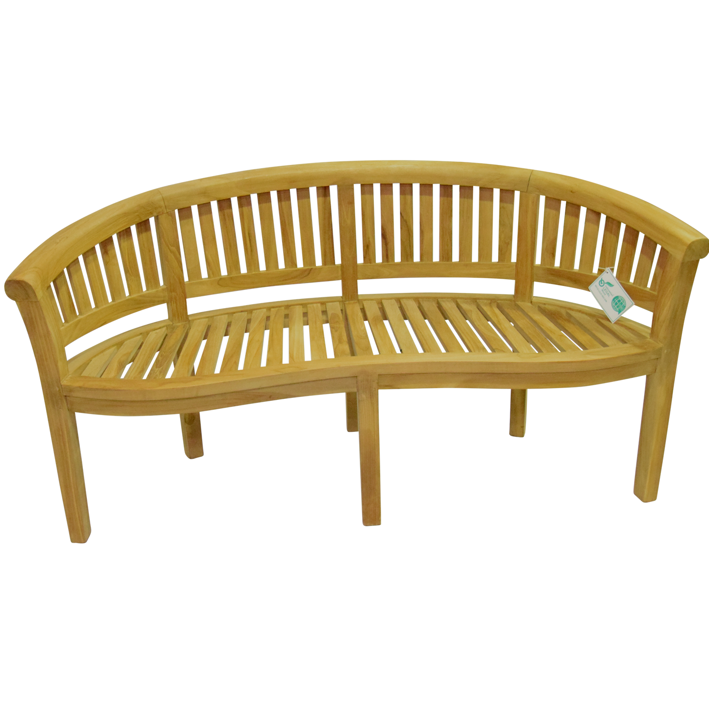 Luxury Refined Teak Banana Bench