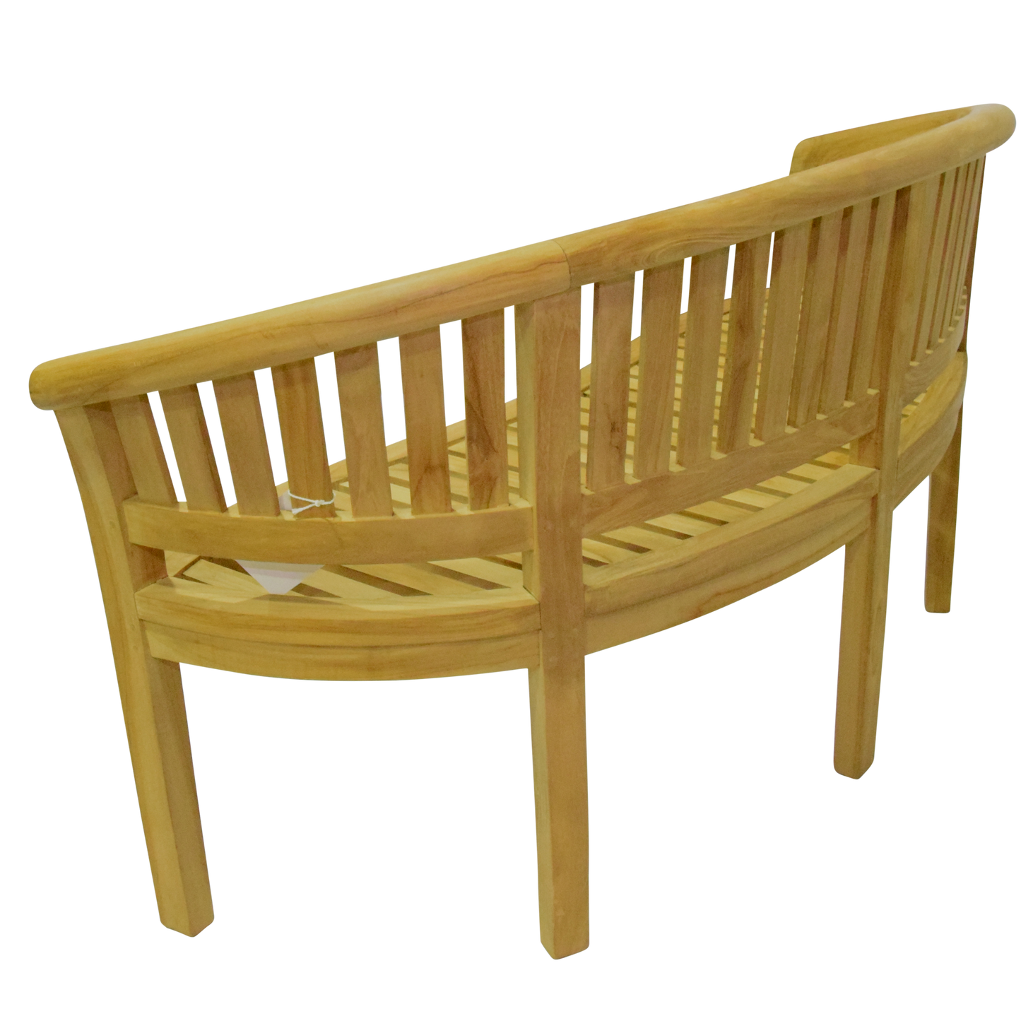 Luxury Refined Teak Banana Bench