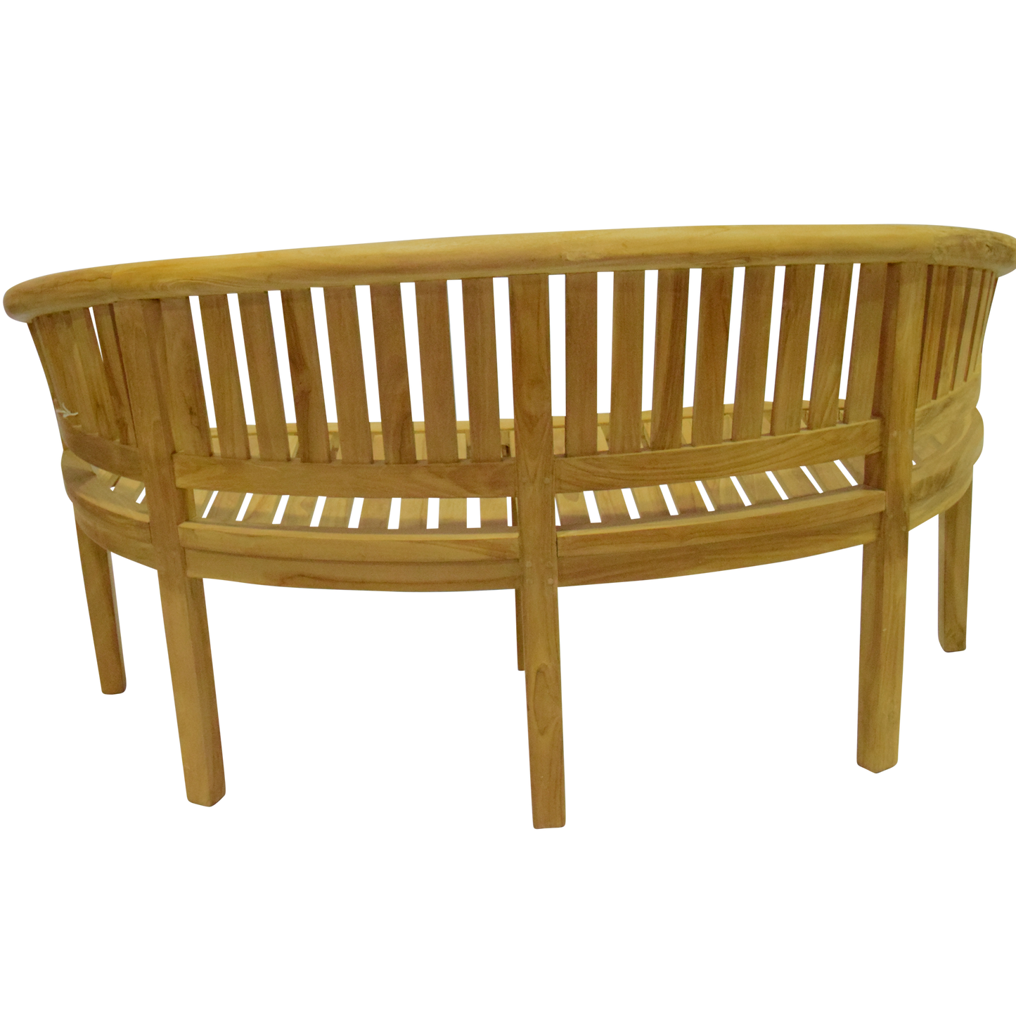 Luxury Refined Teak Banana Bench