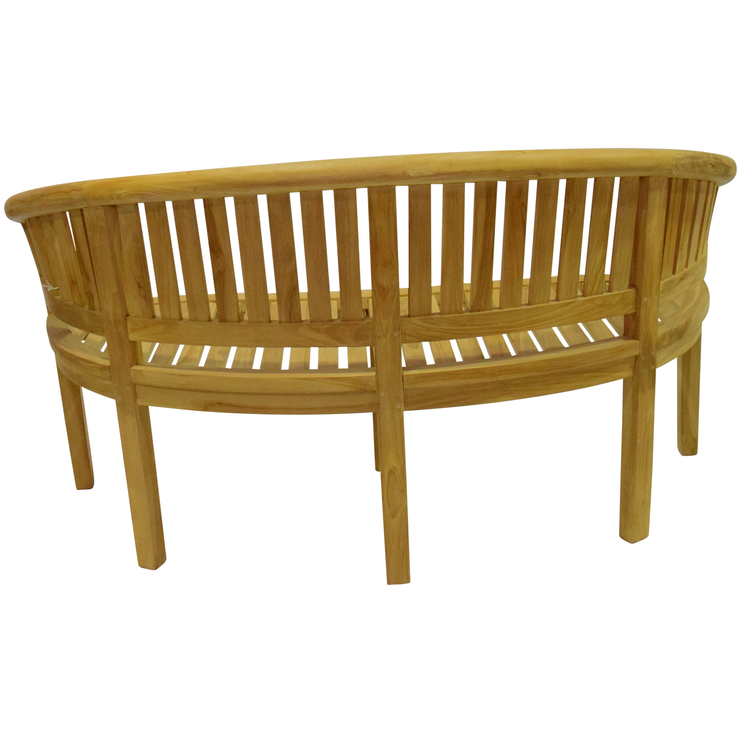 Luxury Refined Teak Banana Bench