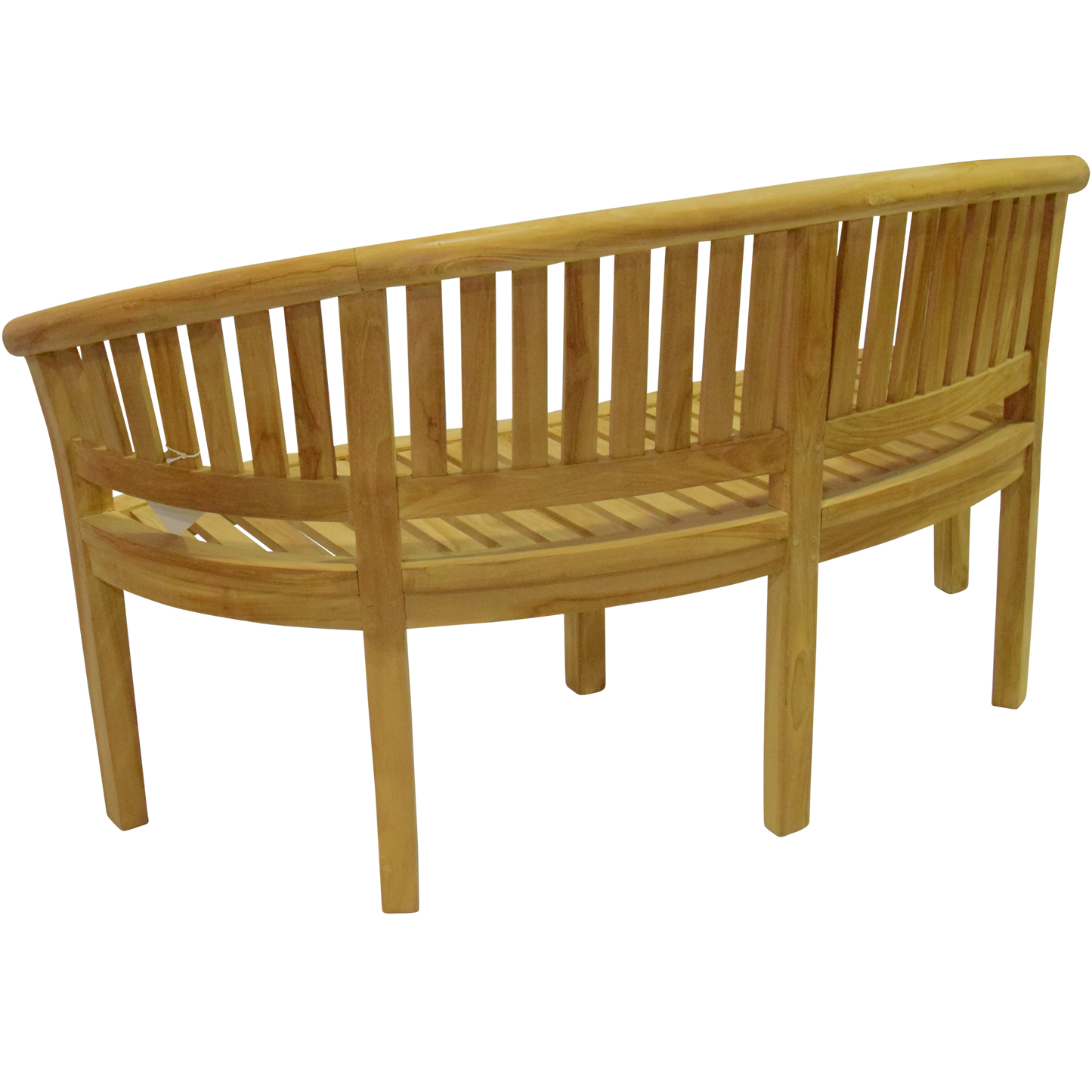 Luxury Refined Teak Banana Bench