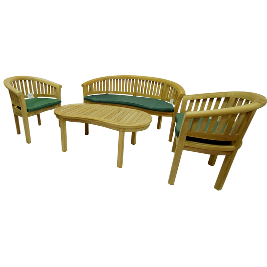 Luxury Refined Teak Banana Table Set